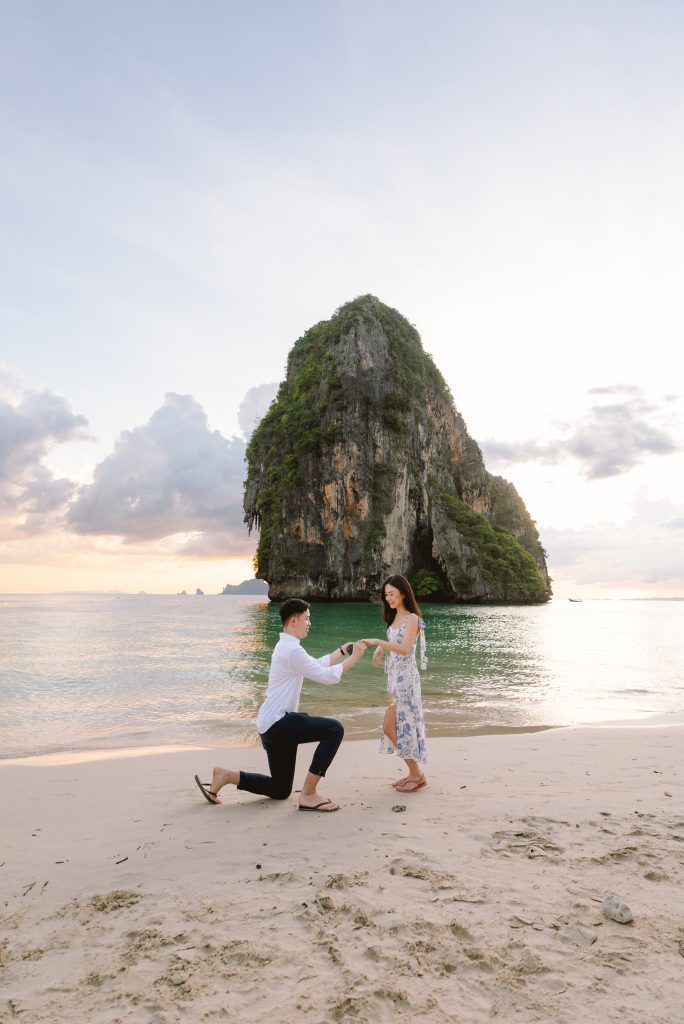 Krabi surprise proposal photographer, Rayavadee resort, Railay beach, Krabi photographer, Krabi photography