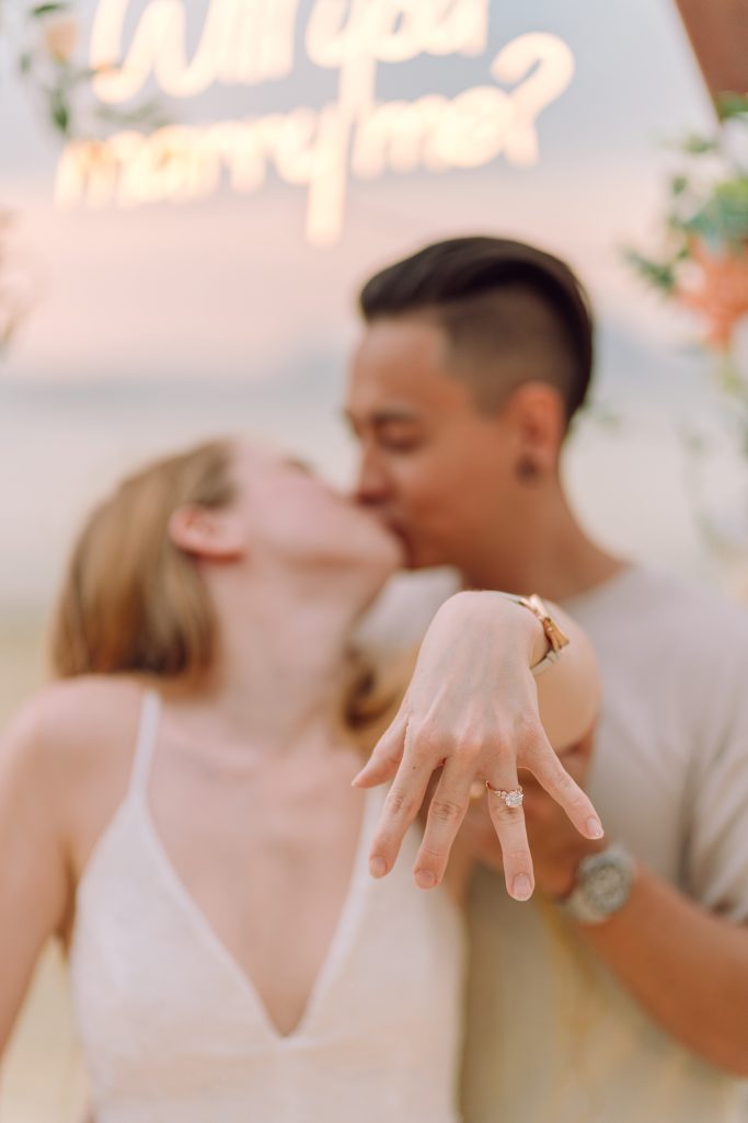 Krabi proposal, Krabi beach wedding decoration, Krabi photographer, Krabi decoration, Surprise proposal on the beach at Krabi, Krabi proposal decoration, Krabi wedding planner