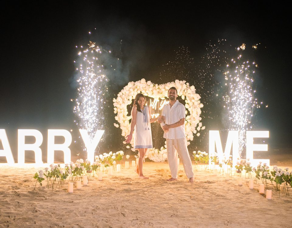 Decoration for surprise proposal in Krabi, Krabi Marriage proposal decoration, Krabi Marriage proposal planner, Krabi planner, krabi surprise proposal decoration, krabi videographer, Krabi wedding planner