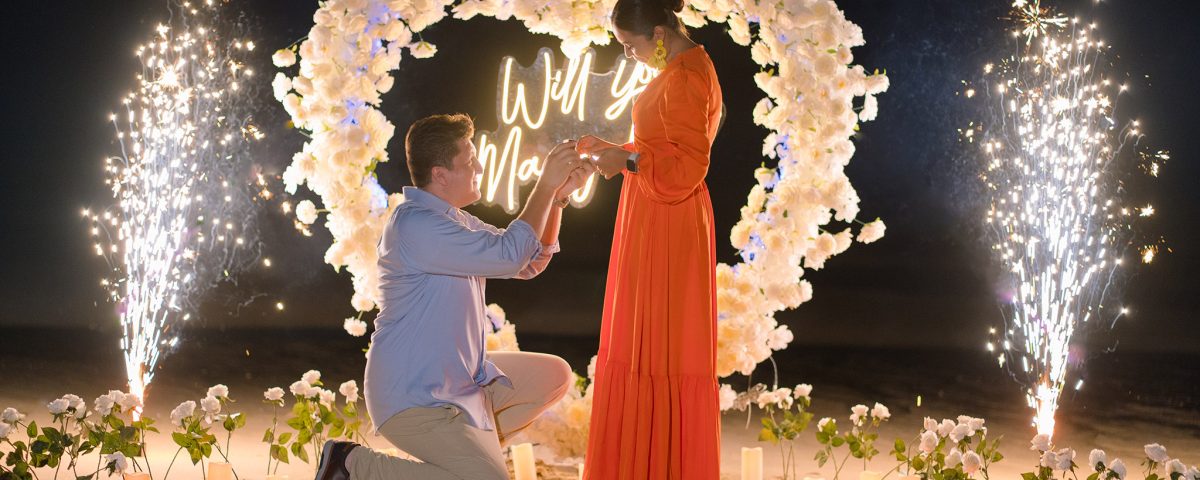 Decoration for surprise proposal in Krabi, Krabi Marriage proposal decoration, Krabi Marriage proposal planner, Krabi planner, krabi surprise proposal decoration, krabi videographer, Krabi wedding planner