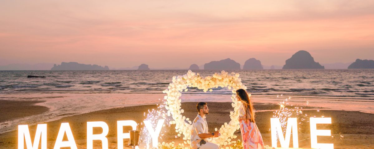 Krabi Wedding Planner, Krabi surprise proposal, Krabi decoration, Krabi surprise proposal photographer