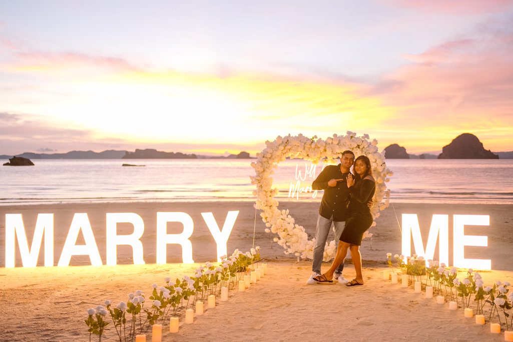 Krabi surprise proposal decoration planner, Krabi Wedding Planner, Krabi wedding, Krabi Wedding Planner, Krabi wedding organizer , Surprise proposal, Krabi surprise proposal photography, proposal decoration, surprise proposal photographer in Krabi