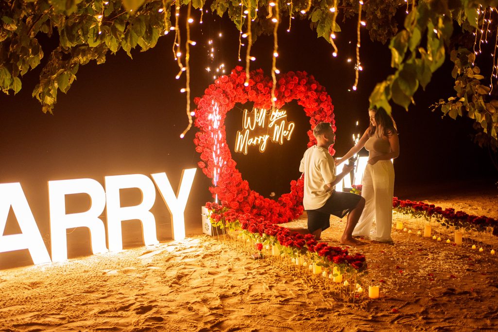 Krabi surprise proposal decoration planner and photographer