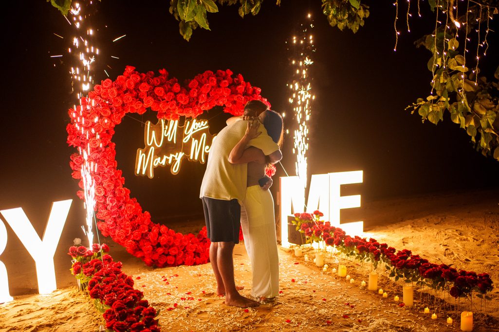 Krabi surprise proposal decoration planner and photographer