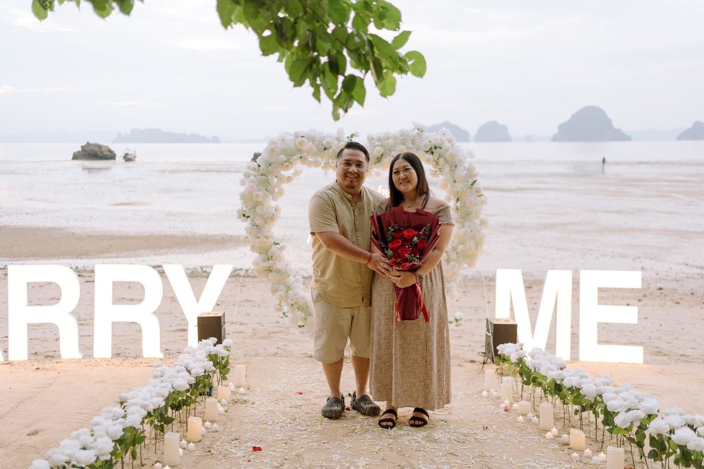 Krabi surprise proposal decoration planner, Krabi Wedding Planner, Krabi wedding, Krabi Wedding Planner, Krabi wedding organizer , Surprise proposal, Krabi surprise proposal photography, proposal decoration, surprise proposal photographer in Krabi