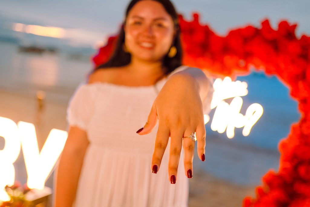 Krabi surprise proposal decoration planner and photographer