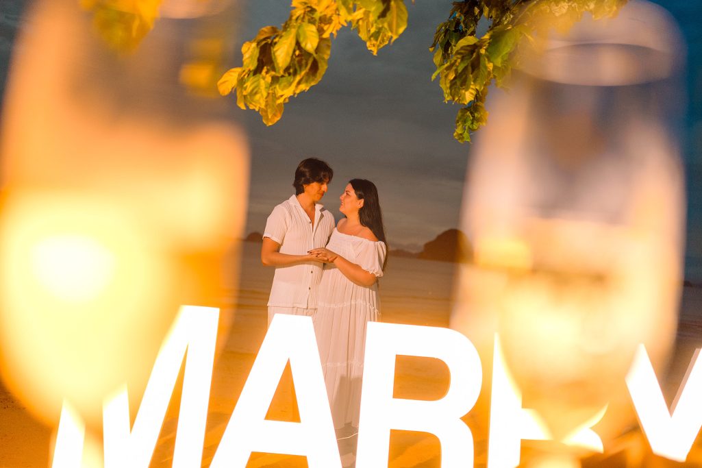 Krabi surprise proposal decoration planner and photographer